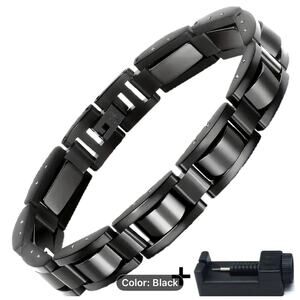 Unisex 304 Stainless Steel Electroplated Bracelet Black on Black